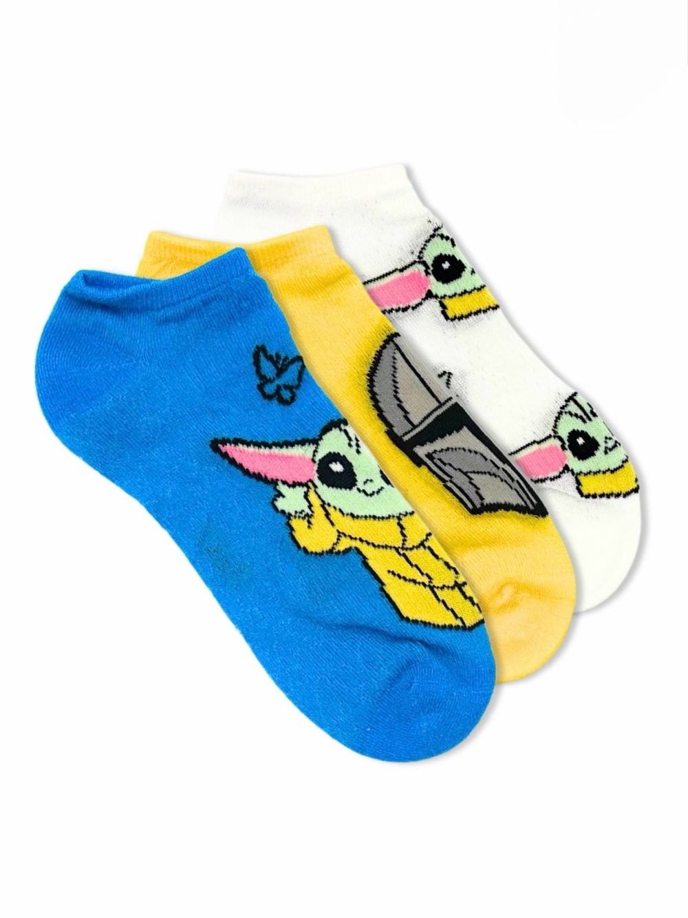 Star Wars the Mandalorian No-Show Socks, 3-Pack